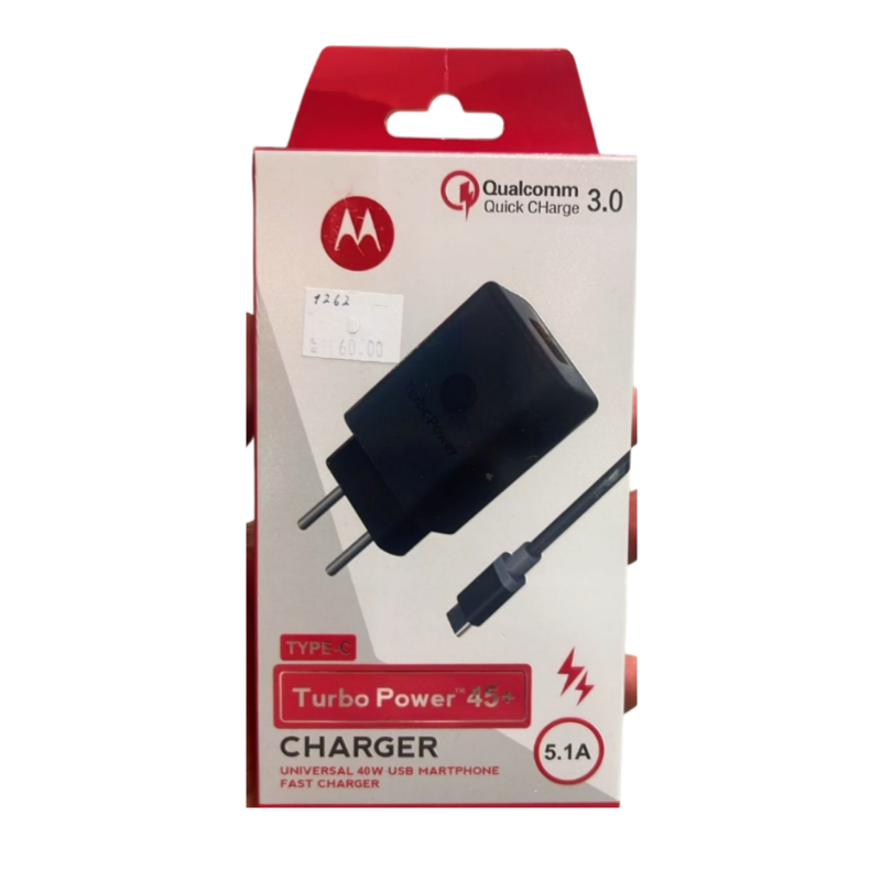 Carregador Motorola TurboPower 45+ - Qualcomm Quick Charge 3.0