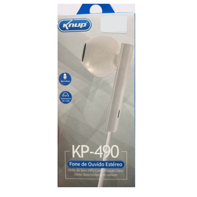 Fone de Ouvido Estéreo KP-490 (Knup)