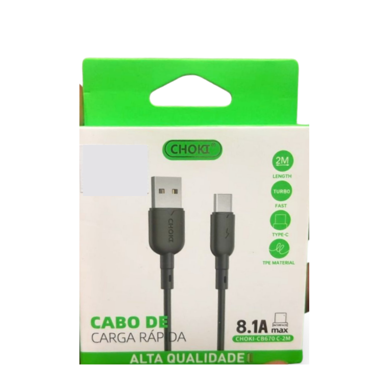 Cabo Choki Tipo-C - 8.1A