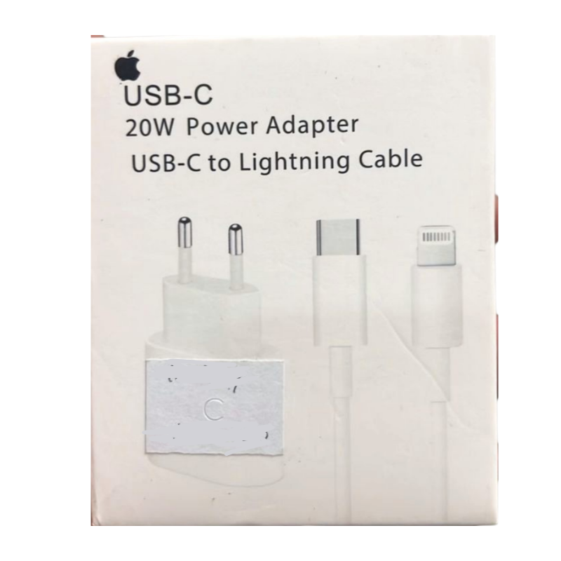 Carregador USB-C 20W Power Adapter com Cabo Lightning